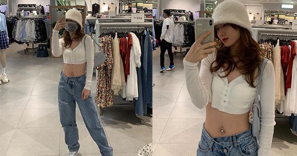 Vợ JustaTee tự tin diện crop top, vóc dáng mẹ 2 con khiến netizen trầm trồ