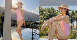 Hôm qua sao làm gì (13/3): Tăng lên 60 kg, Lê Thúy "đẹp nức nở" khi diện áo tắm