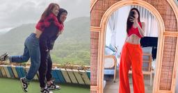 Sau 4 năm làm vợ Trường Giang, Nhã Phương bất ngờ vén áo khoe bụng