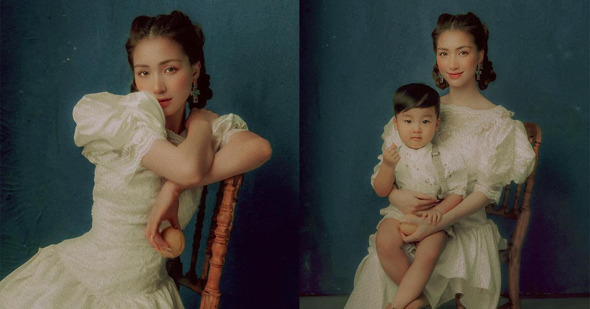 "Mẹ đơn thân" Hòa Minzy hóa thiếu phụ trong tranh Phục Hưng mừng tuổi 27