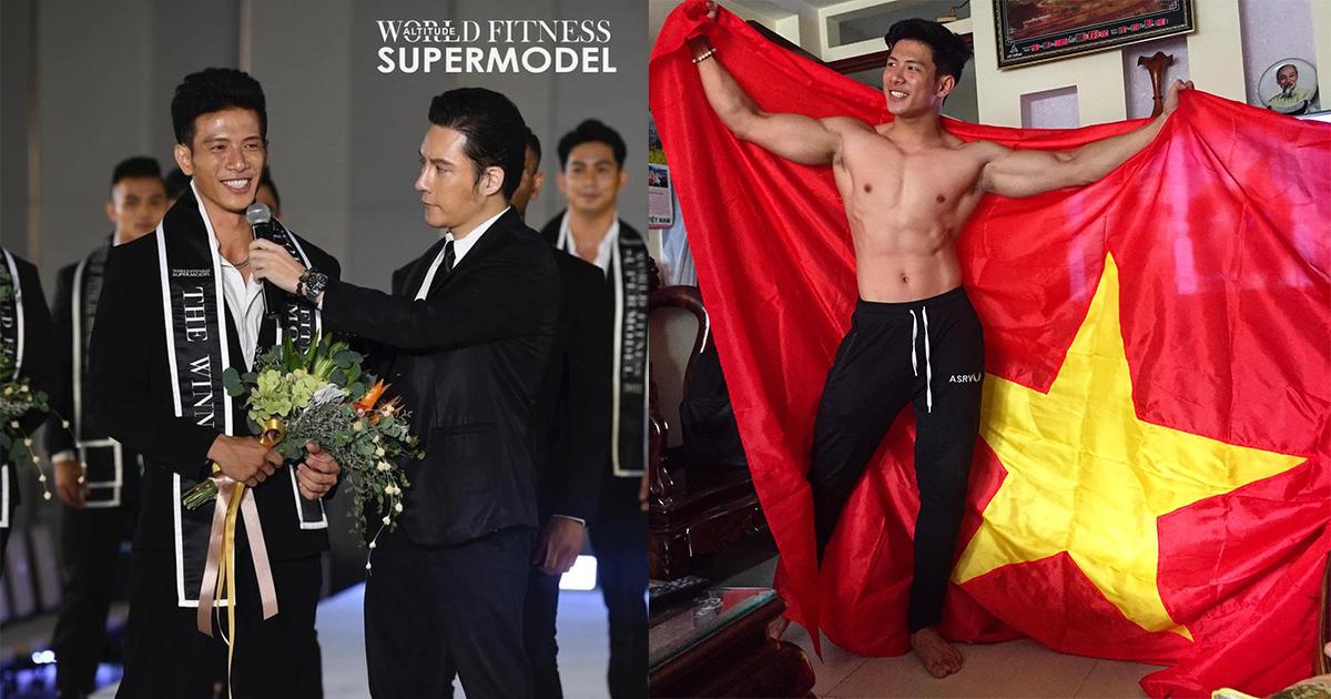 Dung mạo như nam thần của trai Việt đoạt Giải Nhất Siêu mẫu Thể hình Thế giới