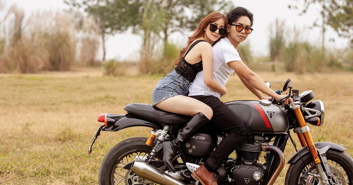 Tin Giải trí 8/6: Khánh Thi quyến rũ ôm chặt ông xã trên xe môtô tiền tỷ