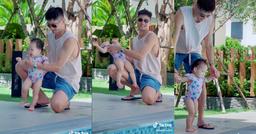 Bảo Thanh khoe chồng chăm con gái: 3 phần nuông chiều, 7 phần bất lực