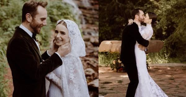 Lily Collins kết hôn với bạn trai đạo diễn trong đám cưới lãng mạn