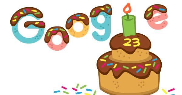 Google kỷ niệm sinh nhật lần thứ 23 với Doodle đặc biệt hình bánh sinh nhật