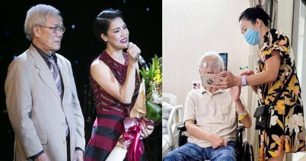 Bố ca sĩ Thu Phương đột ngột qua đời, chồng cũ Huy MC xót xa