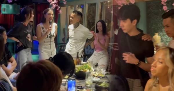 "Bạn trai tin đồn" của Jun Vũ xuất hiện tại bữa tiệc của Quỳnh Thư