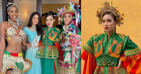 Đỗ Thị Hà hoàn thành phần thi quốc phục, kết quả ra sao mà cười rạng rỡ?