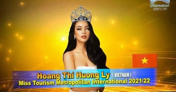 Hoàng Hương Ly trở thành Á hậu 2 Miss Tourism International 2021