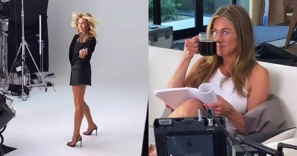 Vợ cũ Brad Pitt khoe thân hình dẻo dai ở tuổi 52