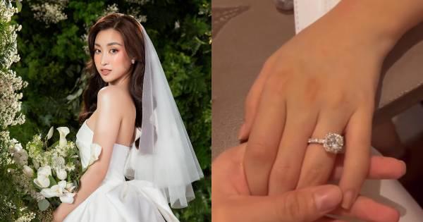 Hoa hậu Đỗ Mỹ Linh phủ nhận việc sắp kết hôn sau khi lộ nhẫn kim cương size "hột mít"