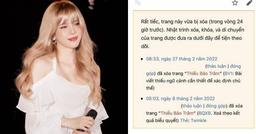 Thiều Bảo Trâm bị "bay màu" trên Wikipedia