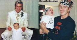 David Beckham đăng ảnh Brooklyn thời thơ ấu nhưng vẻ điển trai theo năm tháng của bố mới gây chú ý