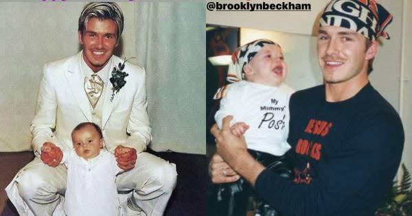 David Beckham đăng ảnh Brooklyn thời thơ ấu nhưng vẻ điển trai theo năm tháng của bố mới gây chú ý