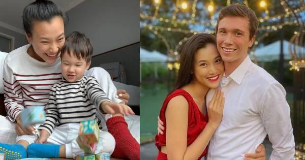 Gia đình Hoàng Oanh đoàn tụ sau khi vướng tin đồn hôn nhân trục trặc
