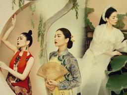 Lệ Quyên hóa nàng thơ trong trang phục cổ điển