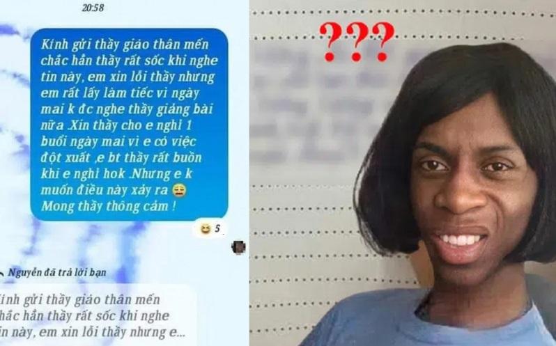 Nữ sinh xin phép thầy nghỉ học đầy "văn vở" khiến dân mạng cười ngất