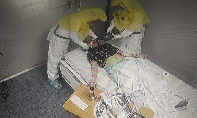 Sức khỏe bệnh nhân 1465 đã ổn định, phổi khỏe hơn, có thể cai máy thở