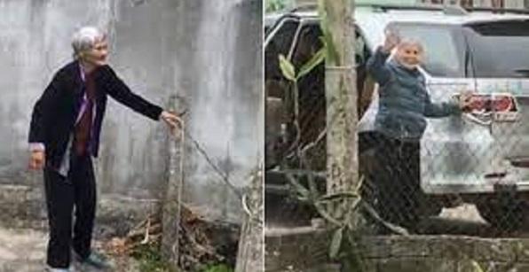 Clip mẹ già 103 tuổi bịn rịn ra tiễn con gái 80 tuổi khiến bao người rơi lệ