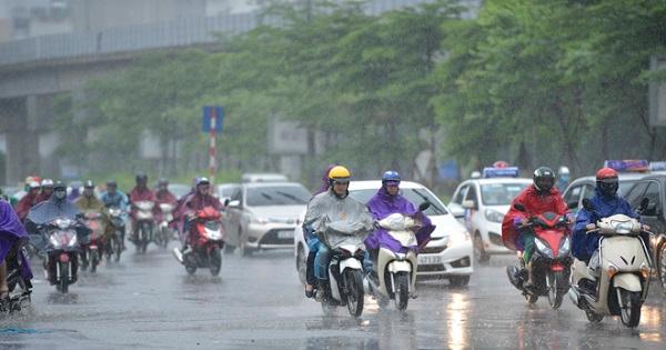 Do không khí lạnh tràn về, các tỉnh Bắc Bộ có mưa từ ngày 16/4, trời chuyển lạnh.