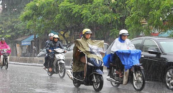 Thời tiết 28/4: Miền Bắc ngày có mưa rải rác, chiều tối và đêm vài nơi mưa to kèm dông