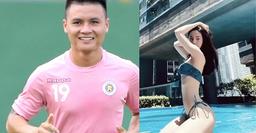 Tình tin đồn của Quang Hải làm tăng nhiệt mùa hè với thân hình căng từng cm