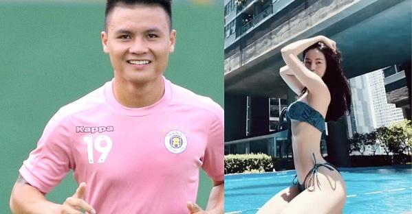 Tình tin đồn của Quang Hải làm tăng nhiệt mùa hè với thân hình căng từng cm