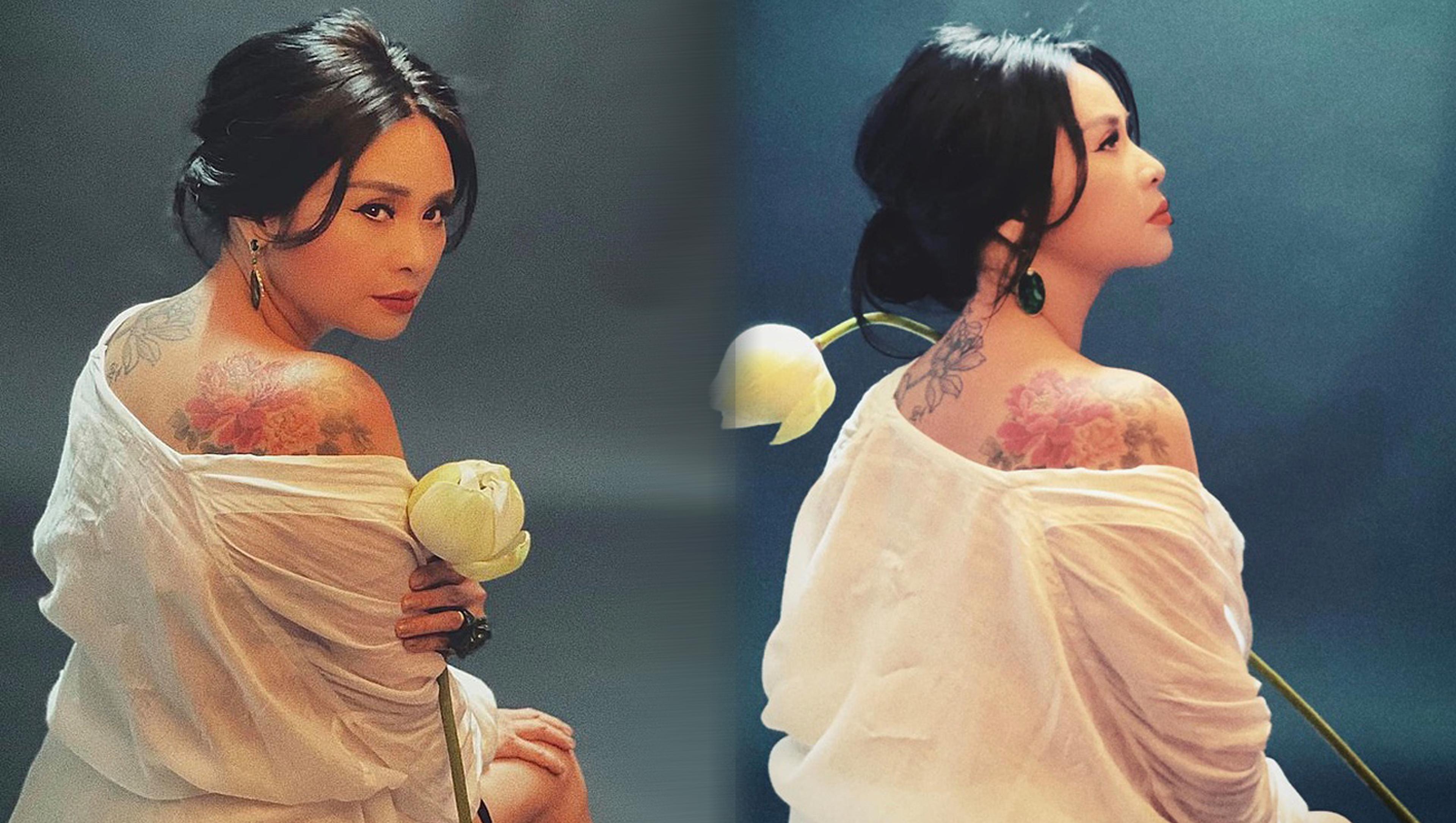 Diva Thanh Lam "hồi xuân" khoe hình xăm lớn trên lưng, khẳng định đang vô cùng hạnh phúc trong tình yêu