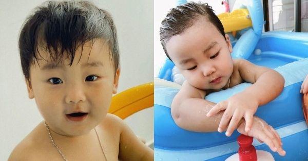 Hòa Minzy khoe ảnh "mát mẻ" của con trai, dân tình nhốn nháo: "Đi tắm thôi có cần đẹp trai vậy không"