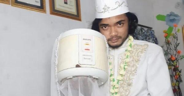 Anh chàng kết hôn với nồi cơm điện vì lý do: Da trắng, ít nói, nấu ăn giỏi