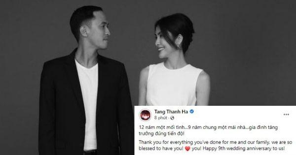 Tăng Thanh Hà kỉ niệm ngày cưới bên chồng Louis Nguyễn: "12 năm một mối tình"