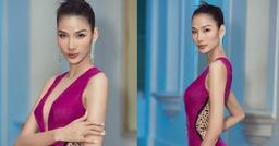 Hoàng Thùy diện chiếc đầm "quắn quéo" sâu tít, chiếm spotlight trong sự kiện ở Lãnh sự quán Pháp