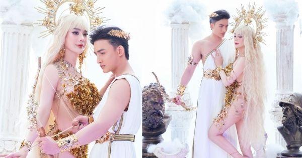 Lâm Khánh Chi hóa nữ thần "hở bạo" e ấp cạnh trai trẻ giữa ồn ào ly hôn