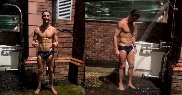 Ronaldo mặc quần "xà lỏn" livestream cảnh tắm trong 45 giây, thu hút gần 700 nghìn người xem