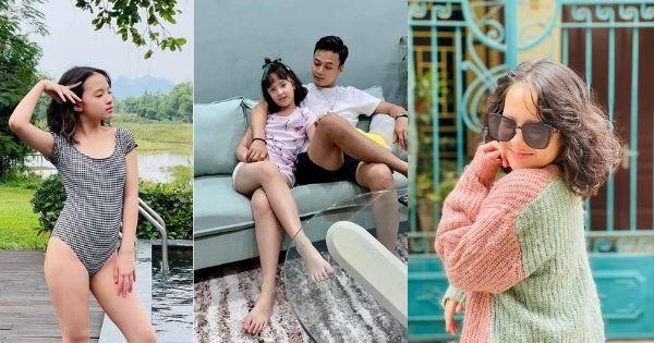 Sao nhí "Bố ơi mình đi đâu thế" nhà diễn viên Hồng Đăng: 11 tuổi tự tin mặc áo tắm khoe dáng