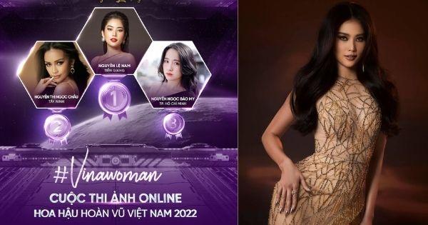 Nam Anh giành chiến thắng cuộc thi ảnh online Hoa hậu Hoàn vũ Việt Nam 2022