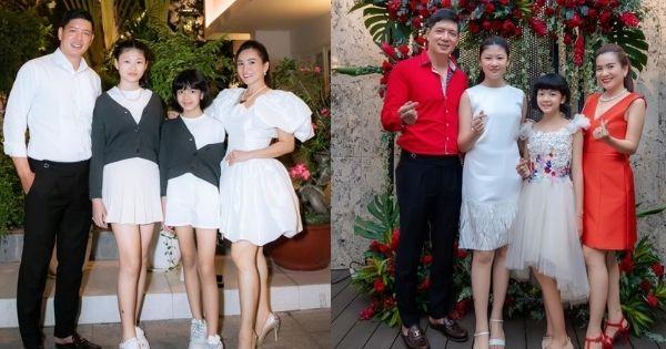Con gái siêu mẫu Bình Minh mới 12 tuổi đã cao gần bằng bố, ngày càng xinh và có khí chất