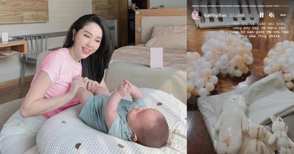 Chiều con "cồng kềnh" như Bảo Thy, mua dồ dặm cho con thôi cũng phải ship bằng máy bay từ Hàn về