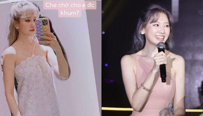 Hari Won mặc đầm ngủ lên mạng tỉ tê: "Che chở cho em được không?"