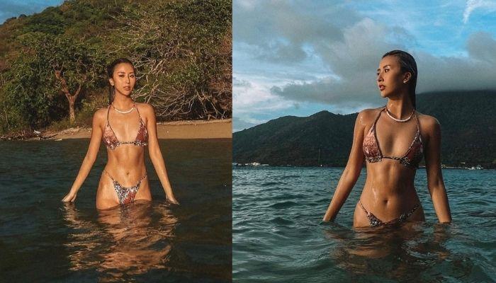 Quỳnh Anh Shyn dạo này chuộng style "trơ trụi", khoe cơ bụng săn chắc, làn da bánh mật chẳng kém Tây