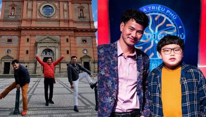 Xuân Bắc tạo dáng "cute" giữa trời Âu, con trai liền nói 1 câu gây chú ý