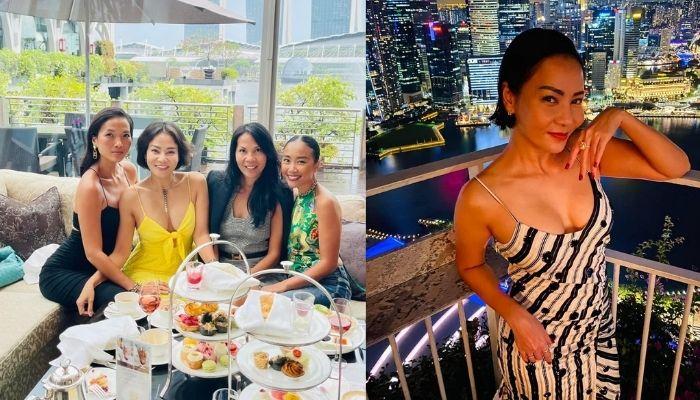 Hội chị em Vbiz toàn sao hạng A ở Singapore bị vòng 1 của U50 Thu Minh làm cho lu mờ