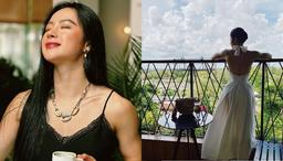 Angela Phương Trinh mặc váy 2 dây khoe bắp tay chuẩn vận động viên SEA Games môn cử tạ