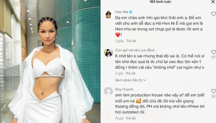H'Hen Niê bị người trong ngành giải trí gọi là "Niêng Hơ Hen", "Hơ Ni Ê gì đó"