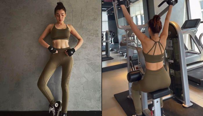 Trân Đài khoe cơ bụng số 11 đẹp từng centimet