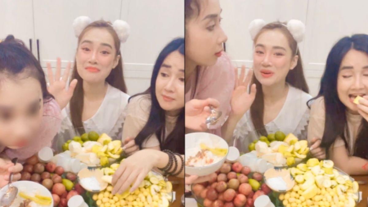 Nhã Phương ăn cả mâm đồ chua, netizen nghi mang thai lần hai
