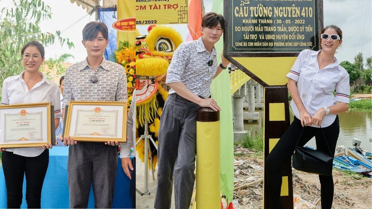 Trang Khàn và Dược sĩ Tiến xây cầu hơn 3,5 tỷ tại Long An, lần cuối làm từ thiện