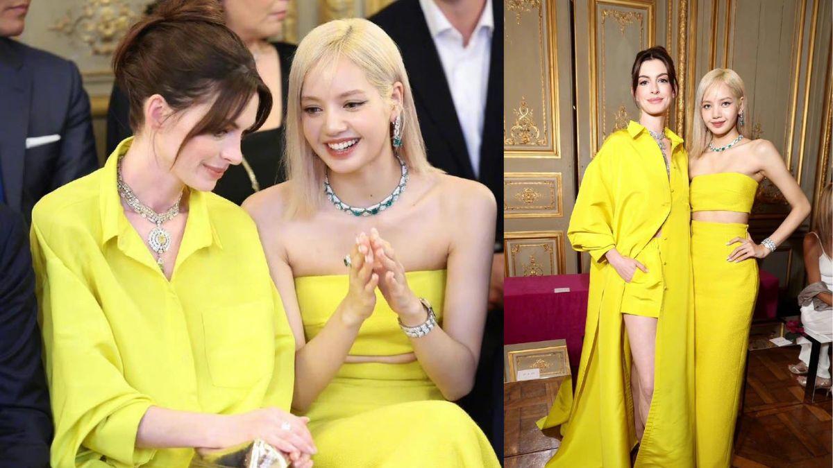 Khoảnh khắc Lisa (BlackPink) đọ sắc cùng Anne Hathaway lọt top 1 Hot search Weibo