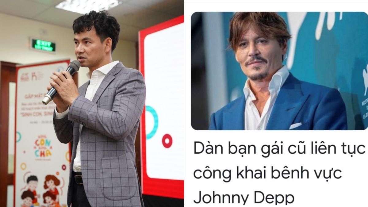 Xuân Bắc hâm mộ Johnny Depp vì được dàn bạn gái cũ bênh vực