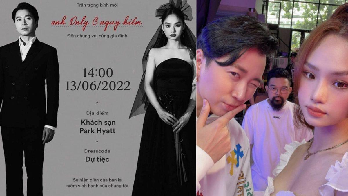 Chính thức lộ diện thiệp cưới của Karik và Miu Lê